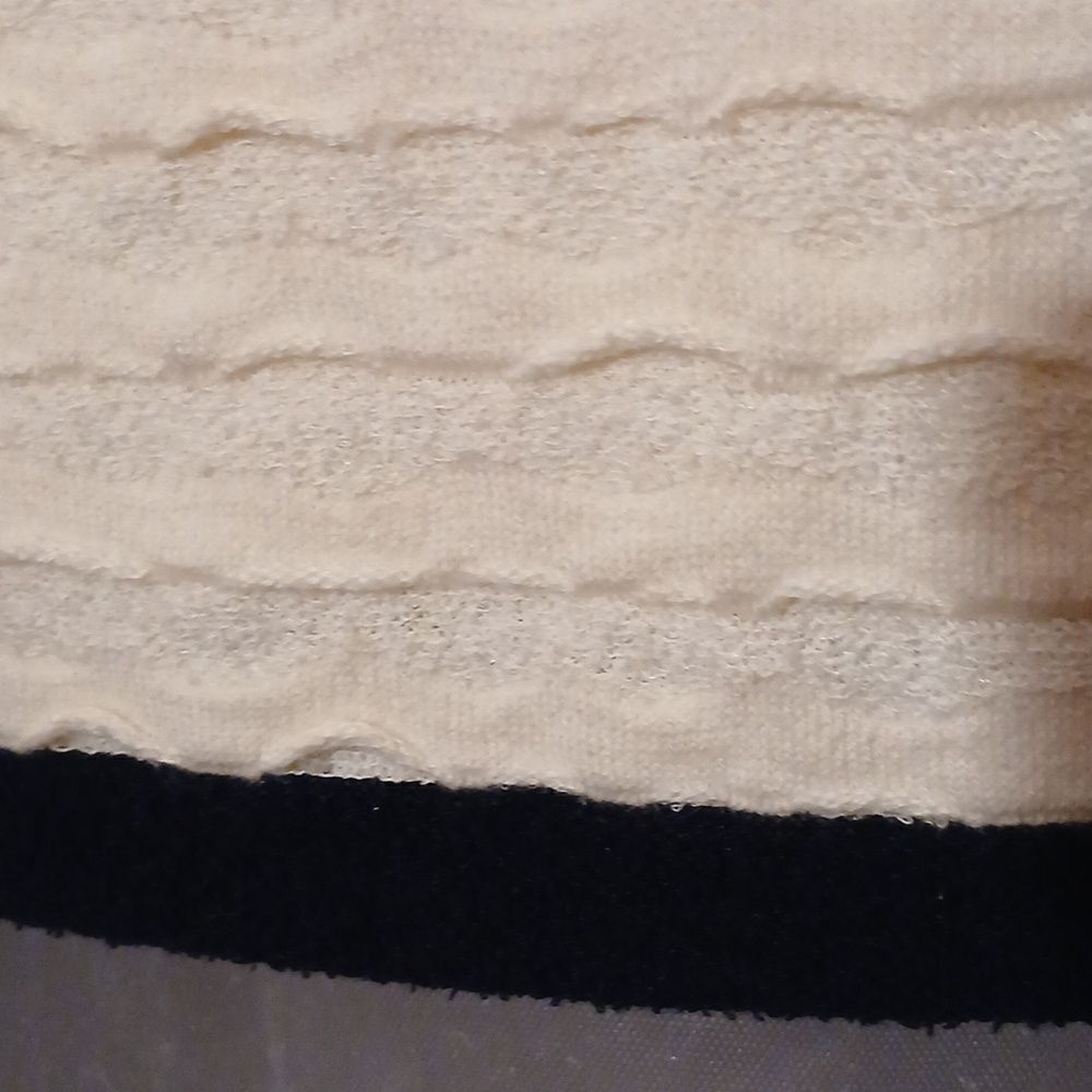 🔥SALE🔥 AUTHENTIC CHANEL CREAM RUFFLE BLACK SLEEVELESS MINI DRESS SIZE 38 - Picture 10 of 13